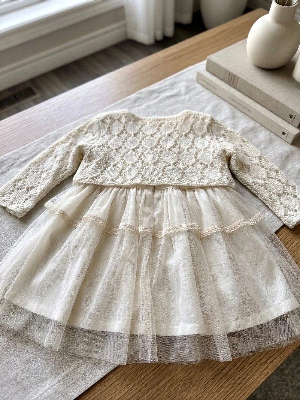 Girls Lace Tulle Formal Dress